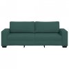 Sofa 3-osobowa, ciemnozielona, 180 cm, tkaniną