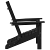 Krzesło Adirondack  Czarne 74.5x80.5x90 cm HDPE