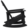 Fotel Bujany Adirondack Czarny 73.5x92x90 cm HDPE