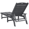 Leżak Słoneczny Jasnoszary 53x162x98.5 cm HDPE