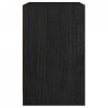 Szafki nocne, 2 szt., czarne, 40x31x50 cm, lite drewno sosnowe