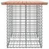 Ławka ogrodowa, gabion, 100x70x72 cm, lite drewno daglezjowe