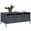 Stolik kawowy, antracyt, 101,5x50x43,5 cm, stal
