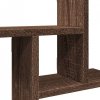Półki ścienne, 2 szt., brązowy dąb, 50x12x50 cm