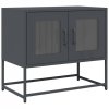 Szafka RTV, czarna, 68x39x60,5 cm, stal walcowana na zimno