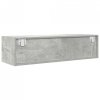 Szafki RTV 2 szt. Beton Szary 100x31x25,5 cm Drewno klejone