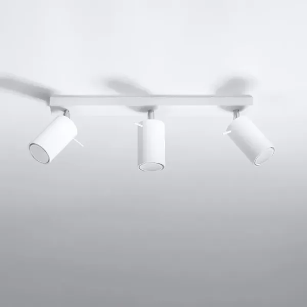 Plafon RING 3L biały