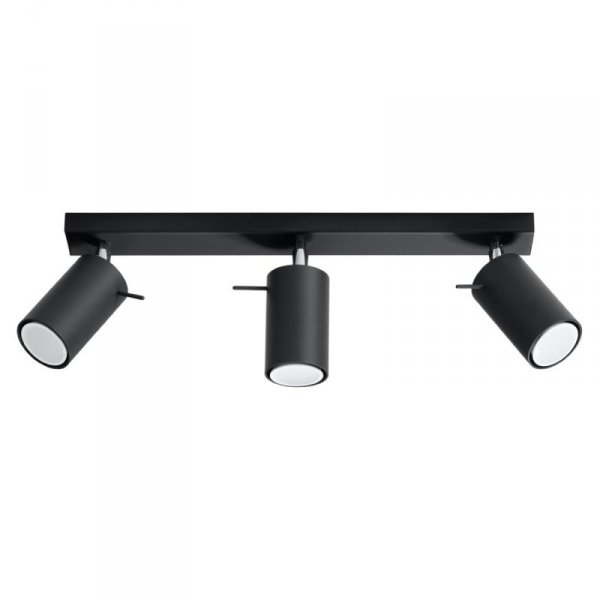 Plafon RING 3L czarny