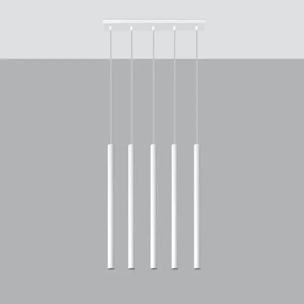 Lampa wisząca PASTELO 5 biała