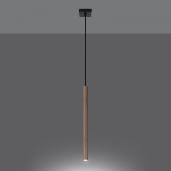 Lampa wisząca PASTELO 1 drewno