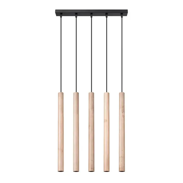 Lampa wisząca PASTELO 5L drewno
