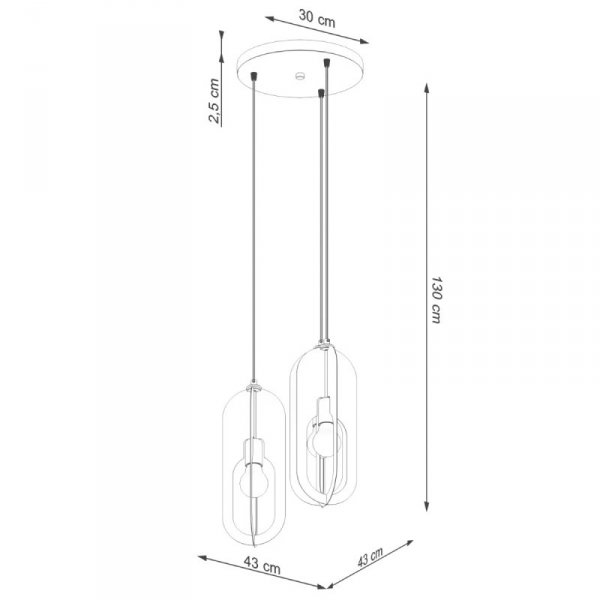Lampa wisząca NICUS 3P biała