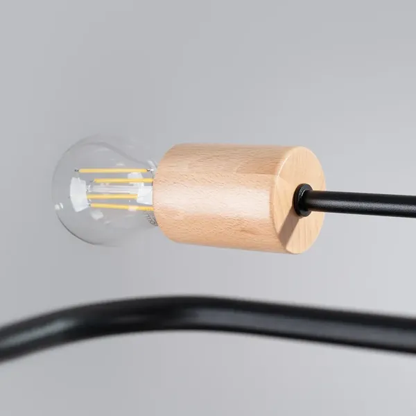 Żyrandol TIMBO 8 czarny