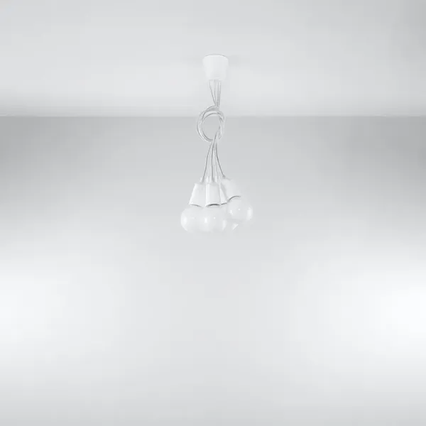 Lampa wisząca DIEGO 5 biała