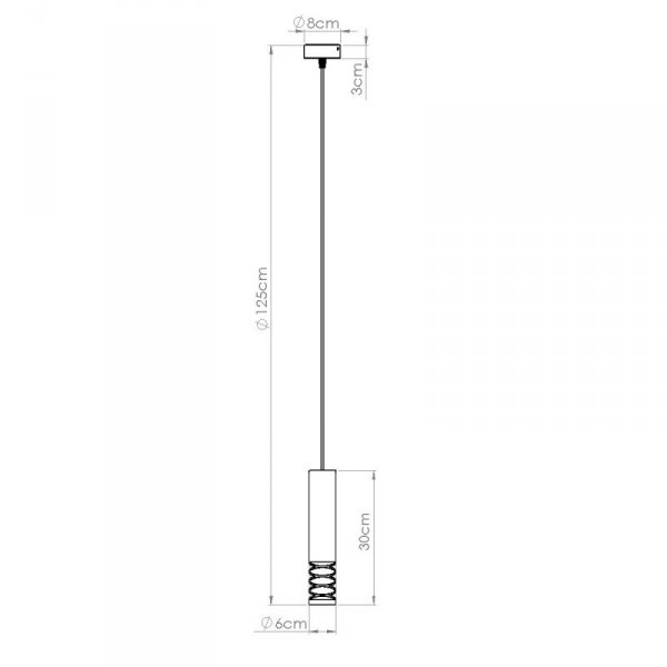 Lampa wisząca LAMI 1 biały
