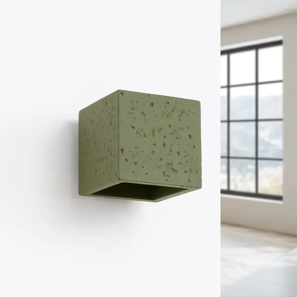Kinkiet QUAD beton zielona oliwka