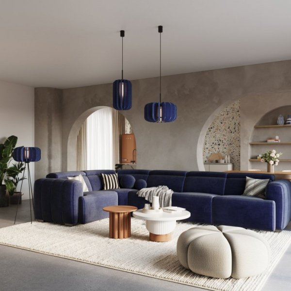 Lampa wisząca MULA 45 granatowa