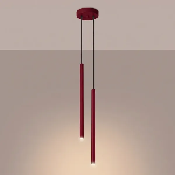 Lampa wisząca PASTELO 2 burgund