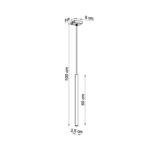 Lampa wisząca PASTELO 1 szałwiowa