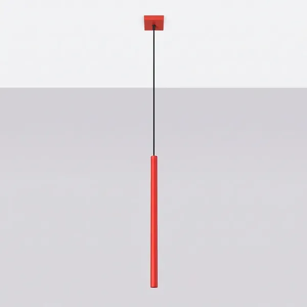 Lampa wisząca PASTELO 1 czerwona