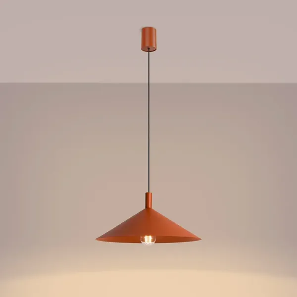 Lampa wisząca NOX 40 ochra czerwona