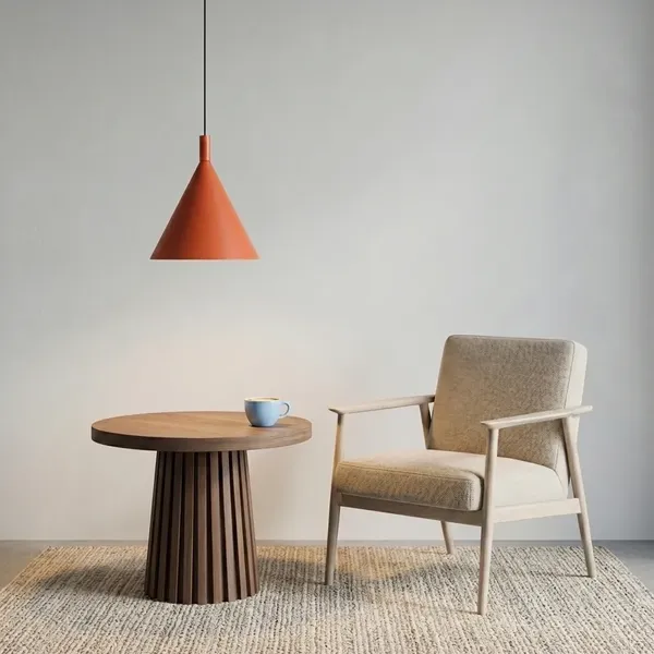 Lampa wisząca NOX 25 ochra czerwona