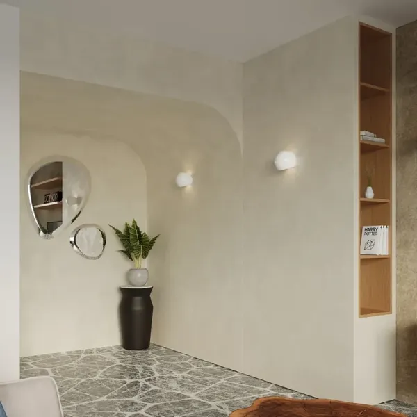 Kinkiet lakierowany GLOBE biały połysk