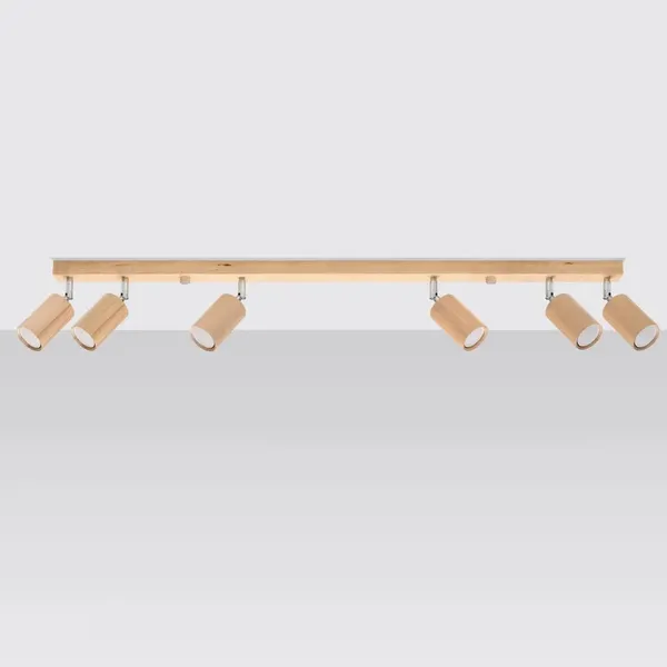 Plafon BERG 6 naturalne drewno