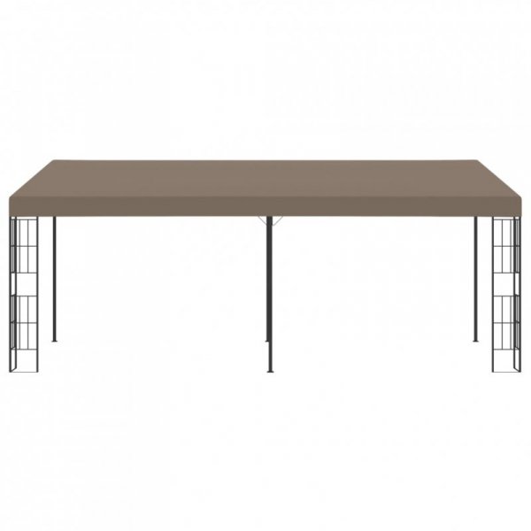 Altana przyścienna, 6 x 3 m, taupe, tkanina