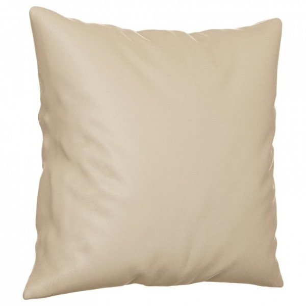 2-osobowa sofa z poduszkami, kremowa, 140 cm, mikrofibra