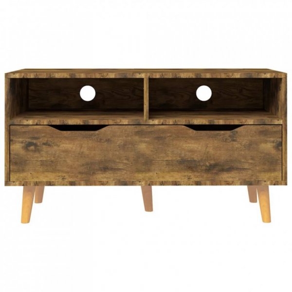 Szafka pod TV, przydymiony dąb, 90x40x48,5 cm