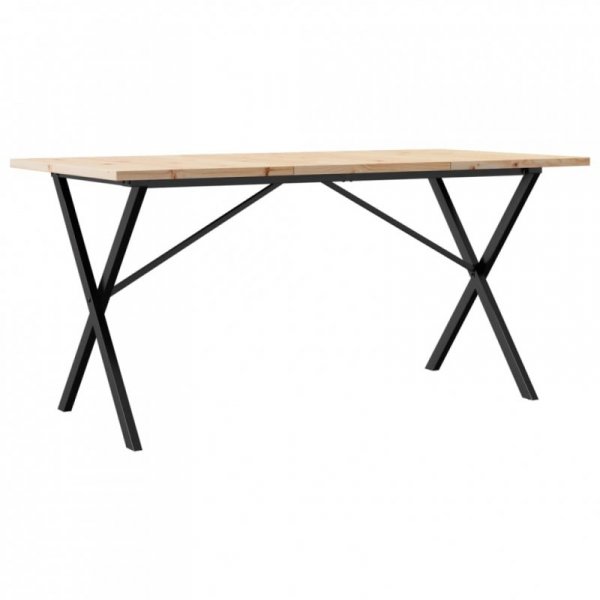 Stół jadalniany z nogami w kształcie litery X, 160x80x75,5 cm