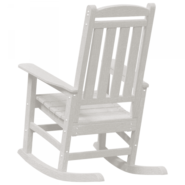 Krzesełka bujane  2 sztuki Białe 70x92x107.5 cm HDPE, Krzesełko bujane  Białe 70x92x108 cm HDPE