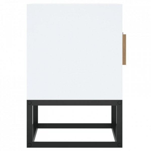 Szafka pod TV, biała, 105x30x45 cm, materiał drewnopochodny