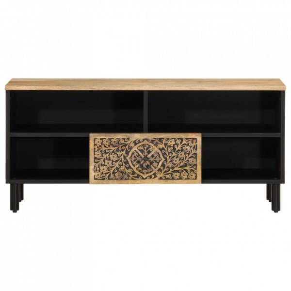 Szafka pod telewizor, 100x33x46 cm, lite drewno mango