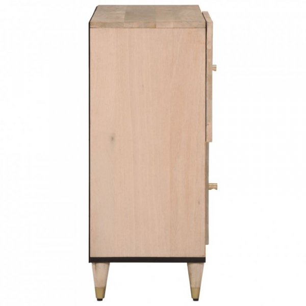 Szafka, 80x33x75 cm, lite drewno mango
