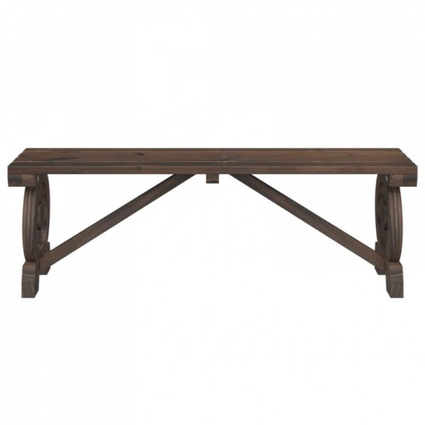 Ławka ogrodowa, 115 cm, lite drewno jodłowe