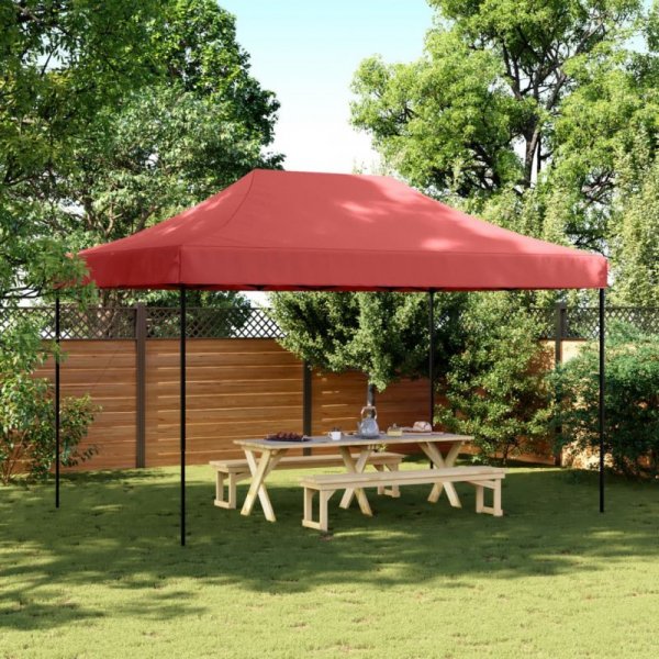 Składany namiot imprezowy pop-up, burgundowy, 440x292x315 cm
