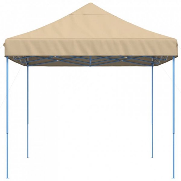 Składany namiot imprezowy typu pop-up, beżowy, 410x279x315 cm