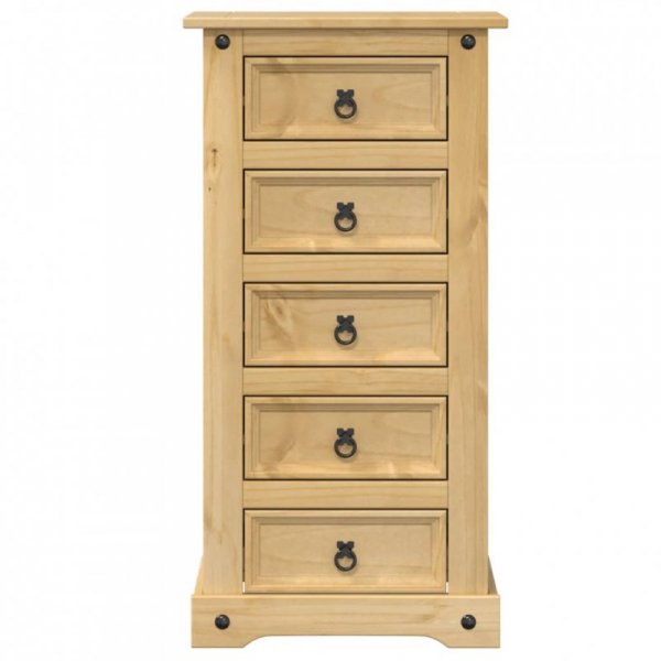 Szafka nocna Corona, 53x39x103 cm, lite drewno sosnowe