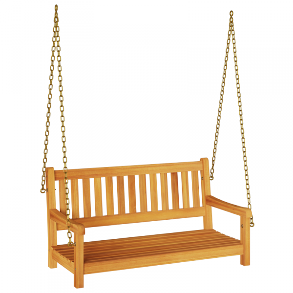 Huśtawka ogrodowa 2-osobowa  110x56x58 cm z litego drewna akacjowego