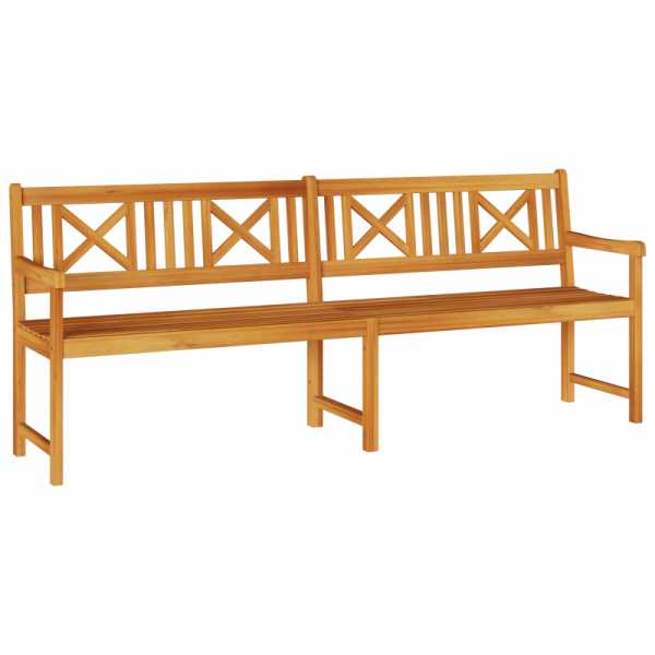 Ławka Ogrodowa 220x56x90 cm Solidne Drewno Akacjowe