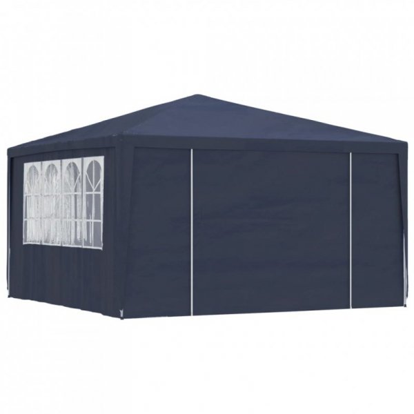 Namiot imprezowy ze ściankami, 4x4 m, niebieski, 90 g/m²