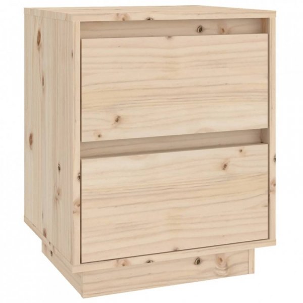 Szafki nocne, 2 szt., 40x35x50 cm, lite drewno sosnowe