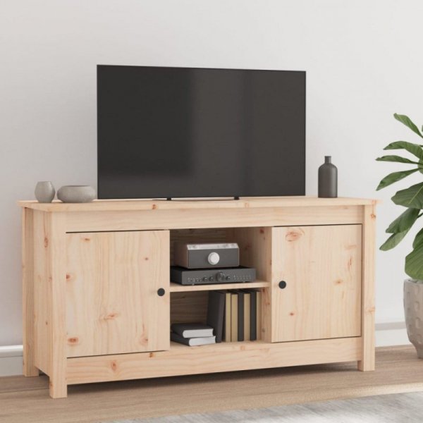 Szafka pod telewizor, 103x36,5x52 cm, lite drewno sosnowe