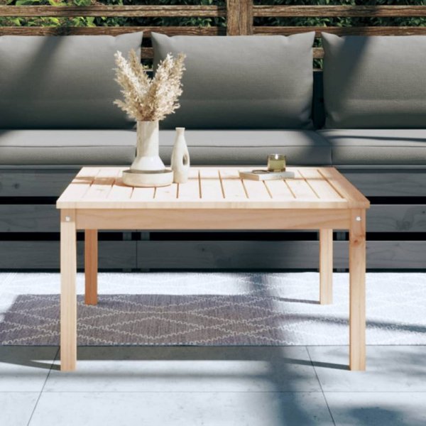 Stolik ogrodowy, 82,5x82,5x45 cm, lite drewno sosnowe