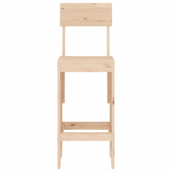Stołki barowe, 2 szt., 40x48,5x115,5 cm, lite drewno sosnowe