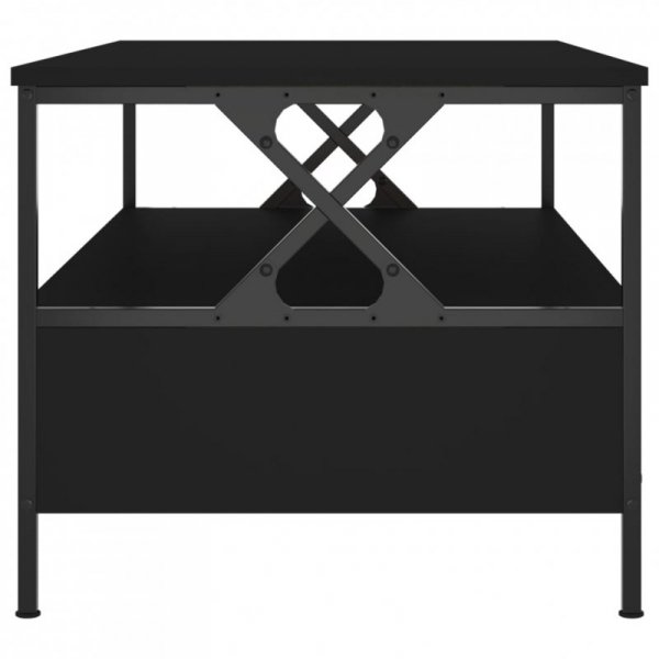 Stolik kawowy, czarny 100x51x45 cm, materiał drewnopochodny