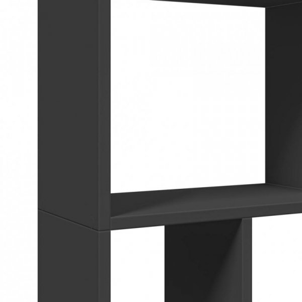 Regał, czarny, 60x20x120 cm, materiał drewnopochodny