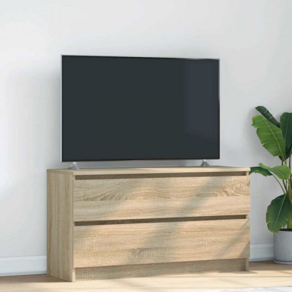 Szafka RTV Sonoma Oak 100x35x54 cm Drewno klejone